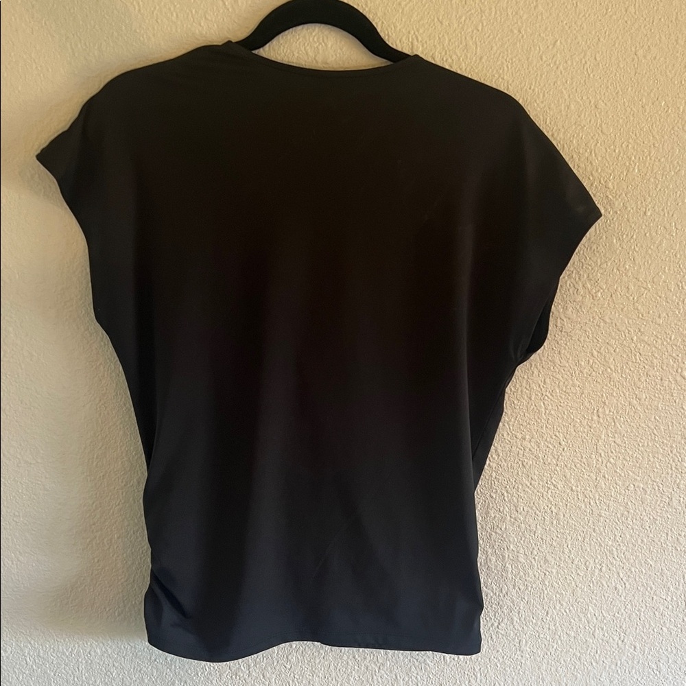 HALARA Black Wrap Blouse Medium - image 7